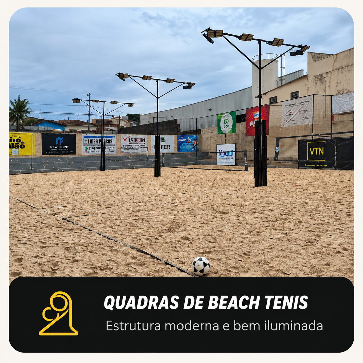 Quadras de Beach Tenis do Careca's Beach Club