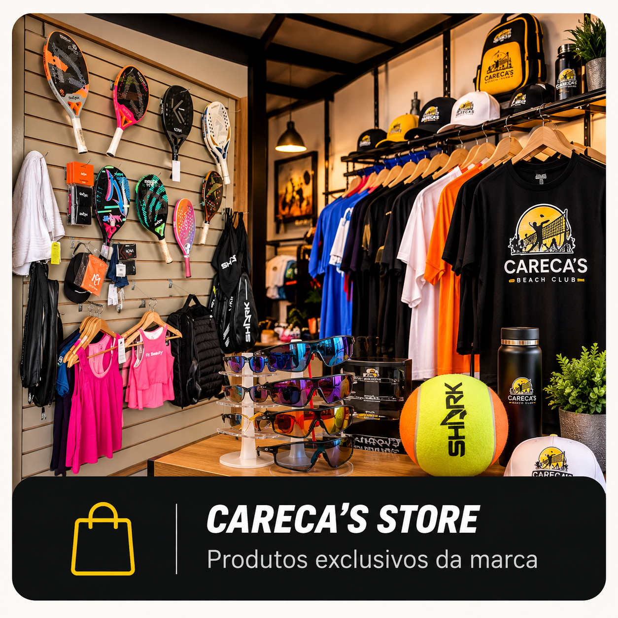 Careca's Store, loja de produtos e acessórios