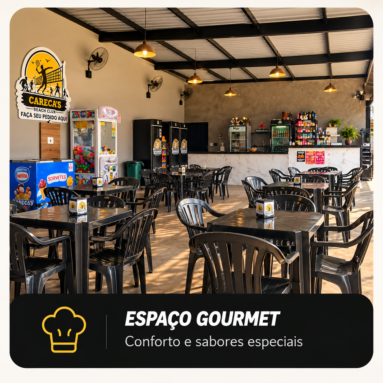 Espaço Gourmet do Careca's Beach Club